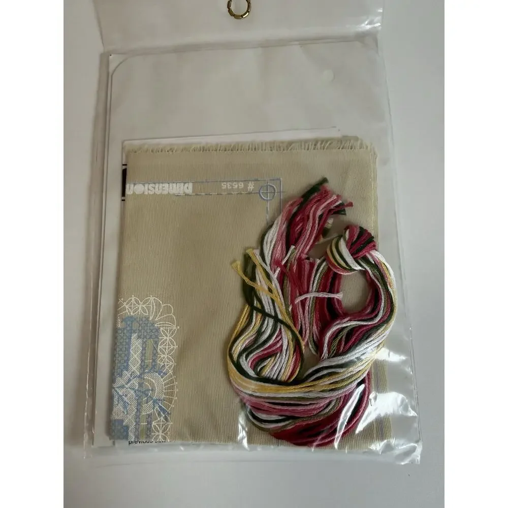 Sealed DIMENSIONS Stamped Cross Stitch Lacy Roses 5